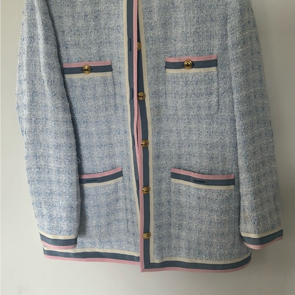 Gucci Blue and Pink Blazer with Textured Design - Picture 11 of 12